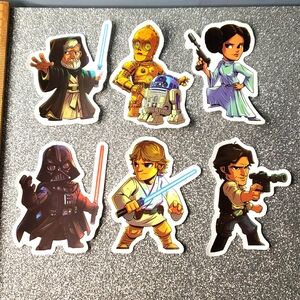 6 Pieces 10/$10 STAR WARS waterproof Sticker